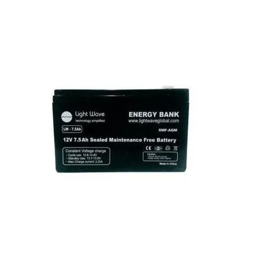 Lightwave 12V7.5Ah UPS Battery – High Performance SMF Battery (LW 7AH)