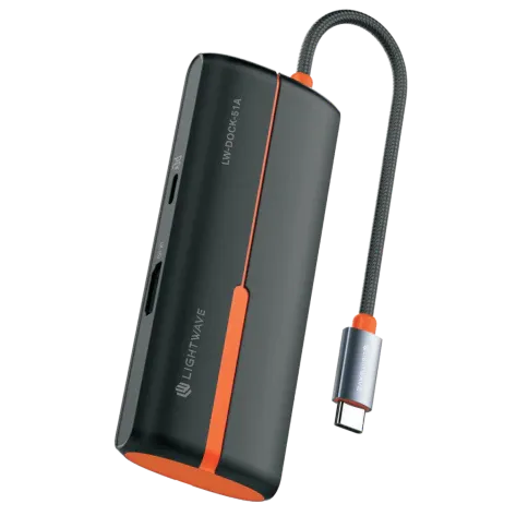 Lightwave USB-C 5-in-1 Docking Station (LW-DOCK-51A)