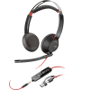 Poly Blackwire 5220 Stereo USB-C Headset + 3.5mm Plug + USB-CA Adapter (Bulk) (8X231A6)