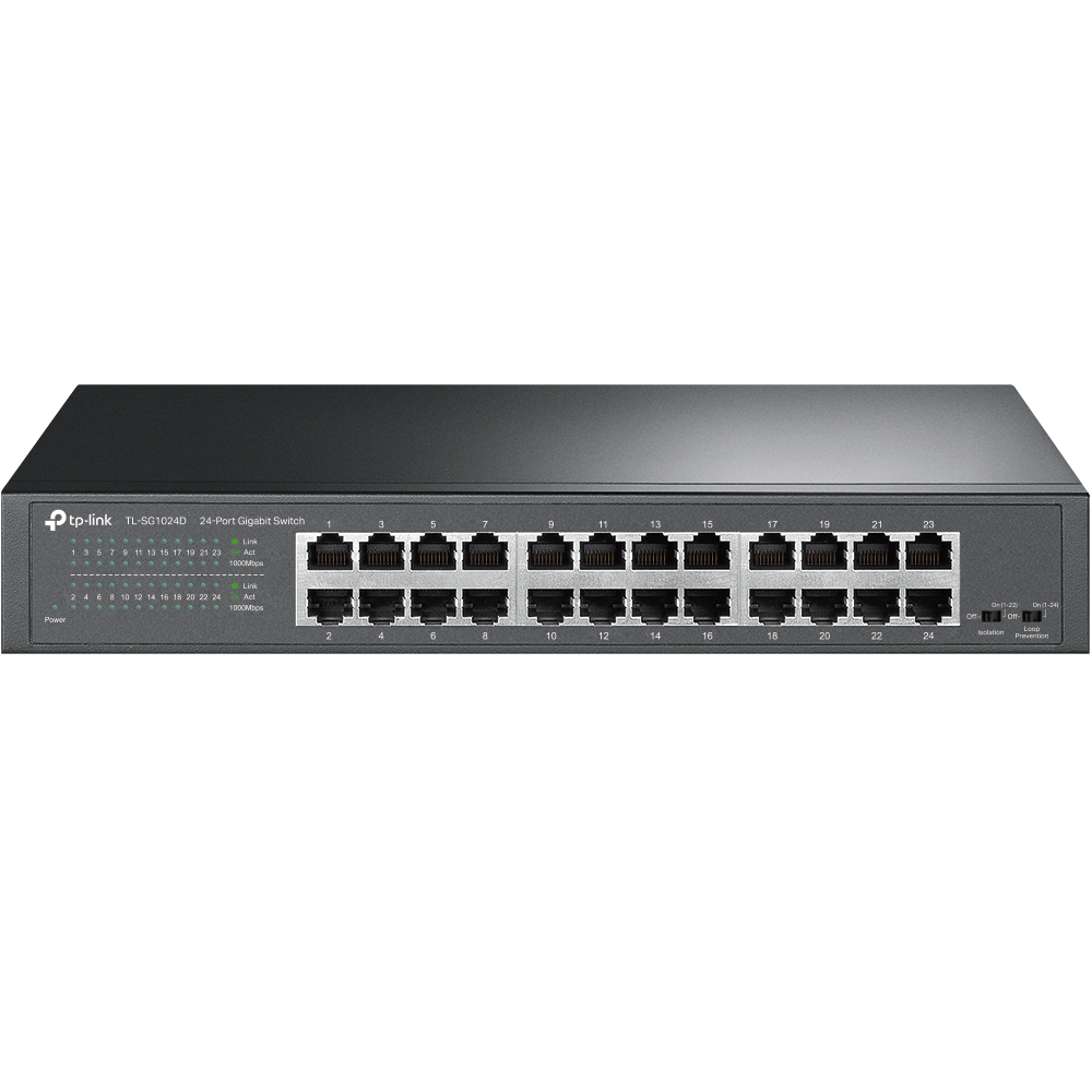 TP-Link 24-Port Gigabit DesktopRackmount Switch (TL-SG1024D)