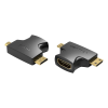 Vention 2-in-1 Mini and Micro HDMI Male to HDMI Female Adapter (AGFB0)