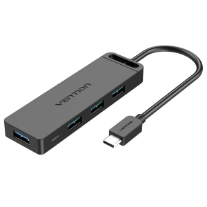 Vention 4 Ports USB 3.0 Hub 0.15M Black (CHKBB)