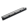 Vention Cat.6 UTP 24 Ports Keystone Patch Panel Black (KGCB0)