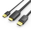 Vention HDMI-A Male to DisplayPort Male HD Cable 1.5M Black (ABJBG)