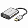 Vention HDMI to HDMI + VGA Converter 0.15M Gray Metal Type (AFVHB)