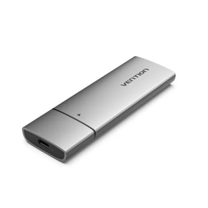 Vention M.2 NVMe SSD Enclosure USB 3.1 Gen 2 Type-C Gray Aluminum Alloy (KPGH0)