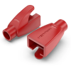 Vention RJ45 Strain Relief Boots Red PVC Type 50 Pack (IODR0-50)