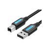 Vention USB 2.0 A Male to B Male Printer Cable 1.5m Black (VAS-A16-B150)