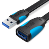 Vention USB 3.0 A Male to A Female Extension Cable 3M Black PVC Type (CBHBI)