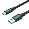 Vention USB 3.0 A Male to C Male Cable 1M Black PVC Type (COZBF)