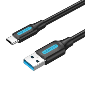 Vention USB 3.0 A Male to C Male Cable 1M Black PVC Type (COZBF)