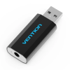 Vention USB External Sound Card Black Metal Type CTIA (VAB-S15-B)