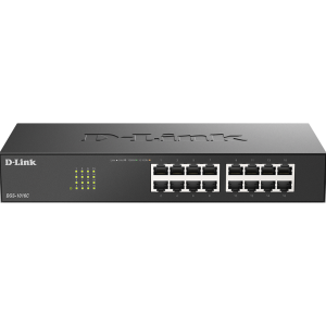 D-Link 16-Port 10/100/1000Base-T Unmanaged Switch (DGS-1016C/B)