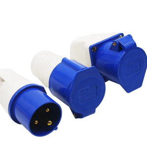 16 AMP 3 Pin Industrial Plug + Socket 220–250V Single Phase