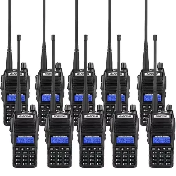 Baofeng UV-82 5W Dual Band Walkie Talkie Radio (10 Pieces)