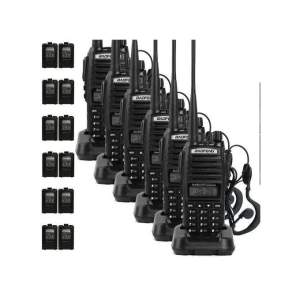 Baofeng UV-82 8W Dual Band Walkie Talkie 6 Pieces (1 Per Box Packaging)