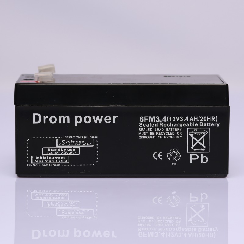 Drom Power 12V 3.4AH Lead Acid Battery