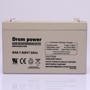 Drom Power 6V 7AH Lead Acid Battery
