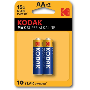 Kodak Double AA 1.5V Alkaline Batteries (2-Pack)