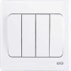 MK 4 Gang 2 Way Switch 3×6 – Logic Plus (K4874 WHI)