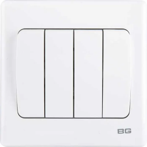MK 4 Gang 2 Way Switch 3×6 – Logic Plus (K4874 WHI)