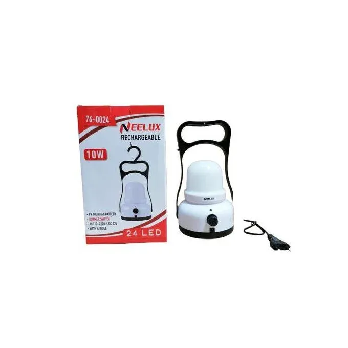 Neelux 10W Rechargeable LED Hanging Lantern Lamp (Up to 8 Hours Backup)