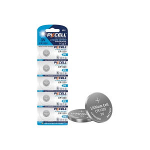 PKCELL CR1220 3V Lithium Battery 5 Pack