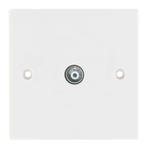 Powermax TV Coaxial Socket – Antenna Wall Mount Faceplate
