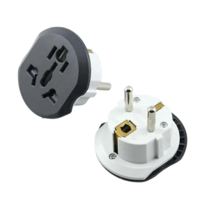 Universal International 250V 13A Travel Adapter With 3 Pin UK And 2 Pin EU Plug
